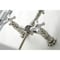 Kingston Brass KS1246PXBS Wall Mount Bridge Kitchen Faucet with Brass Sprayer, Polished Nickel KS1246PXBS - alternate 5